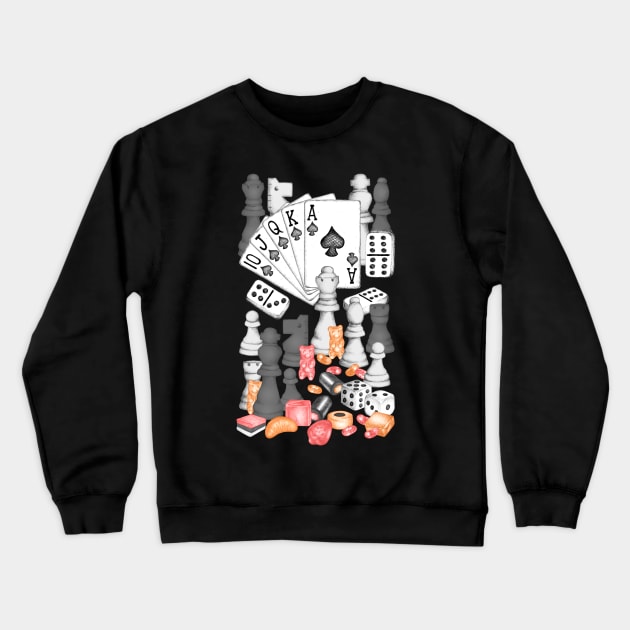 Game Knight Crewneck Sweatshirt by PerrinLeFeuvre